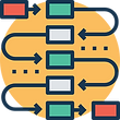 Flowchart section image for the enhanced customer support process after implementing VoyagerAid