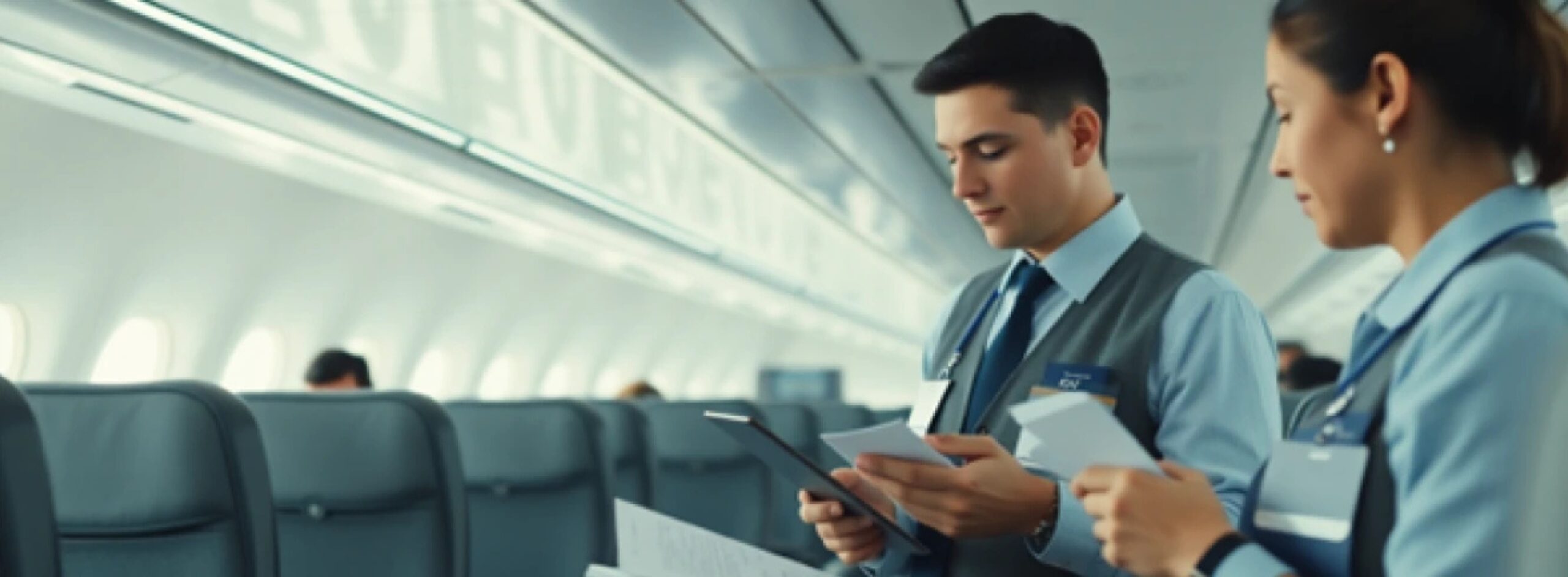 Airline crew using self-service tools for smooth disruption management