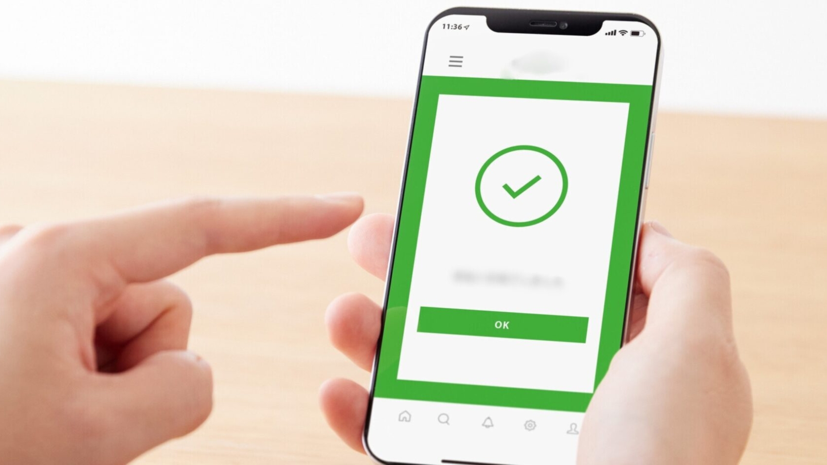 Airline passenger viewing personalized rebooking