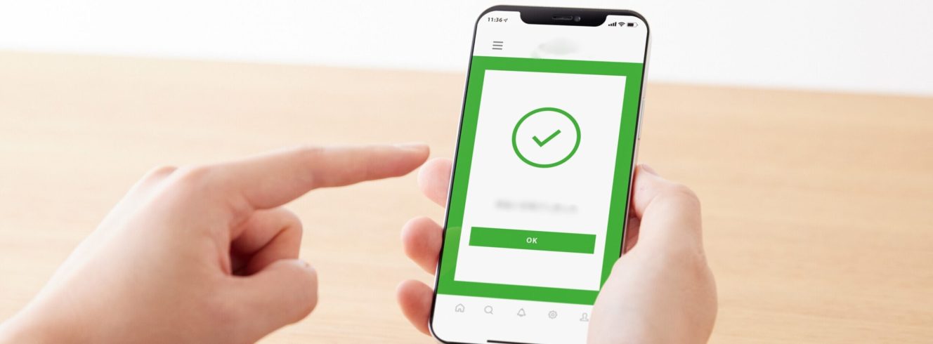 Airline passenger viewing personalized rebooking